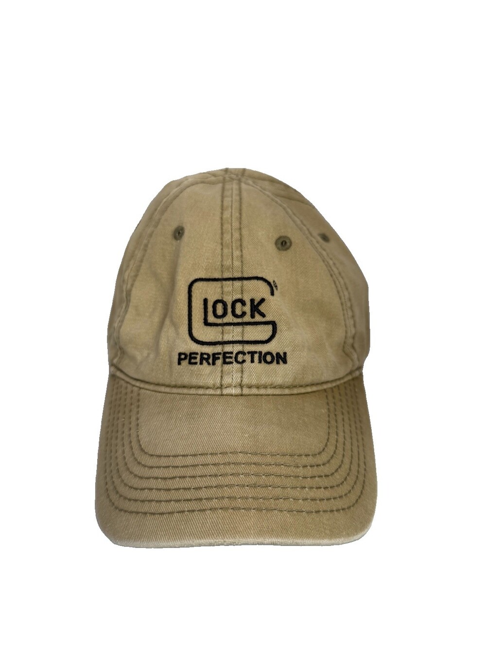 GLOCK Perfection Embroidered Trucker Hat Baseball Cap Adjustable Beige